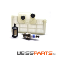 Das ProPerformance Kit 2 für Stihl Motorsägen MS170 2MIX und MS180 2MIX umfasst Luftfilter, Zündkerze und Kraftstofffilter. Einbau gemäß Handbuch und Ersatzteilliste. Jetzt ProPerformance Kit bei WEISSPARTS bestellen!