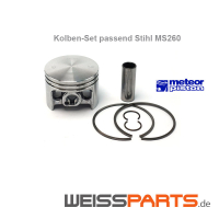 Kolben Set für Motorsäge STIHL MS260 inkl. Kolbenringe,...